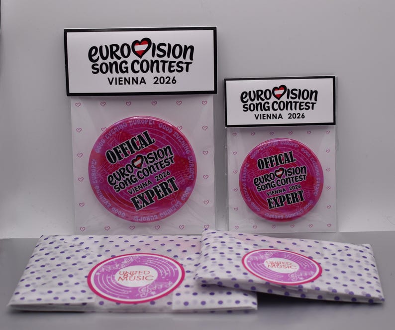 1 X Eurovision Song Contest 2026 Badge 'official Expert' Holographic ...