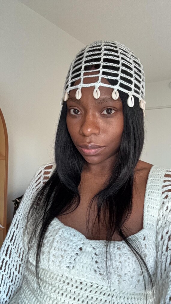 Perverze Scalloped Crochet Headdress 帽子 Perverze Scalloped Crochet Headdress 帽子