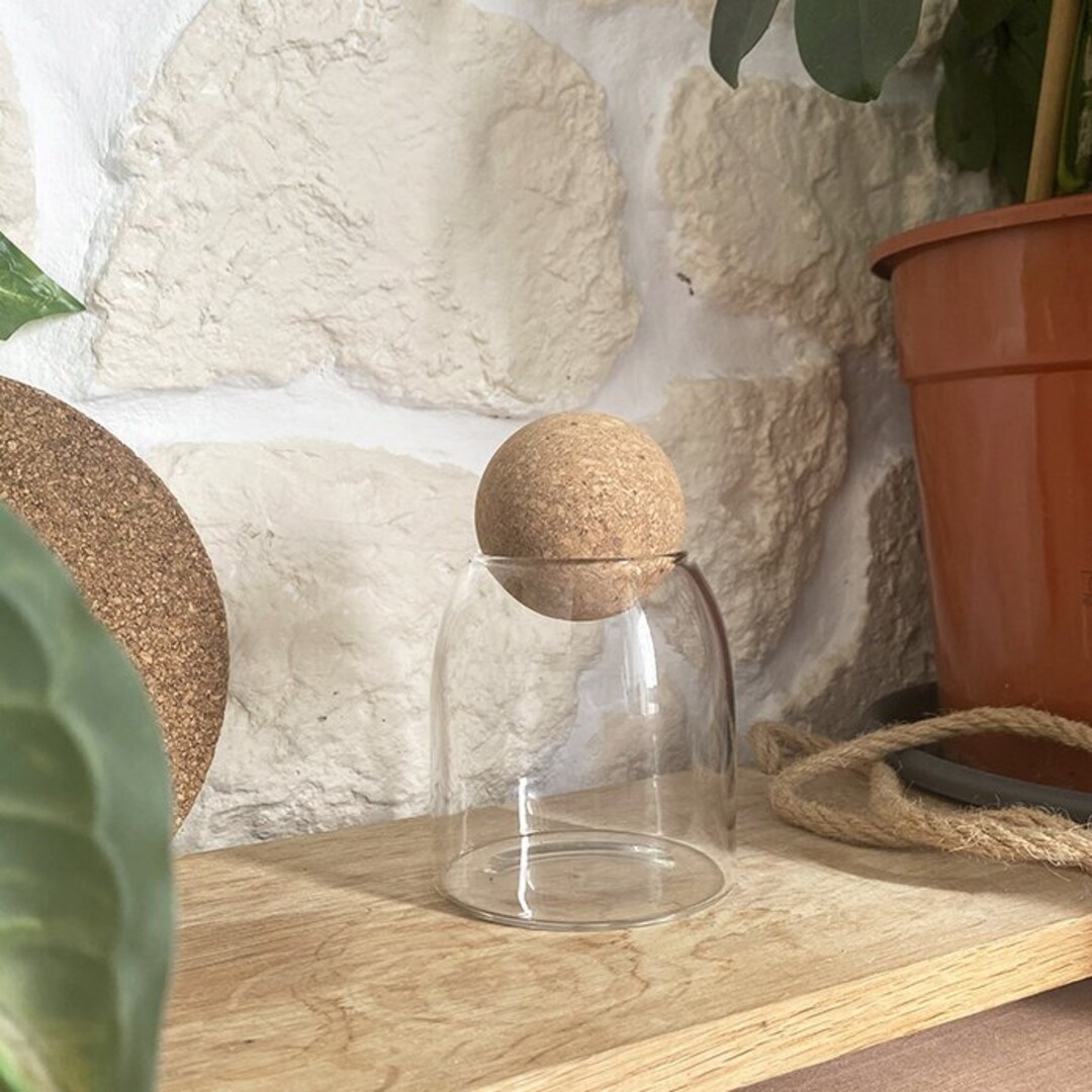 Bocal En Verre Avec Bouchon En Liège - 7 Litres - ON RANGE TOUT