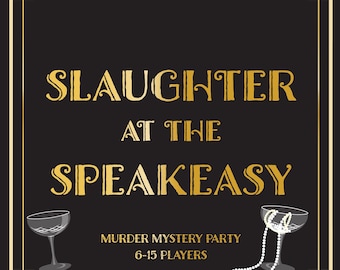 Murder Mystery Game | Roaring 20s party | Printable | Gatsby Theme | 6-15 Players | Instant Download
