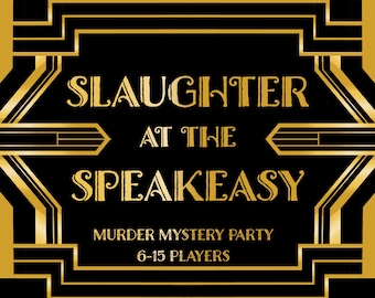 Murder Mystery Game | Roaring 20s party | Printable | Gatsby Theme | 6-15 Players | Instant Download