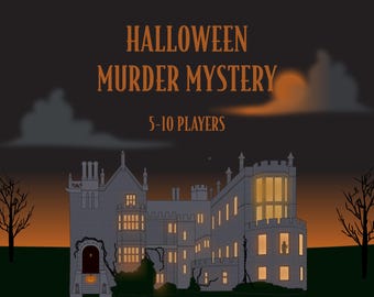 Halloween Murder Mystery | Halloween Party Game | 5-10 players | Death at Dunraven Manor | Instant Download PDF | My Favorite Murder Mystery