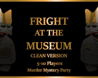 Clean Murder Mystery Game | Party Game | 5-10 Characters | Can you survive your night at the museum?