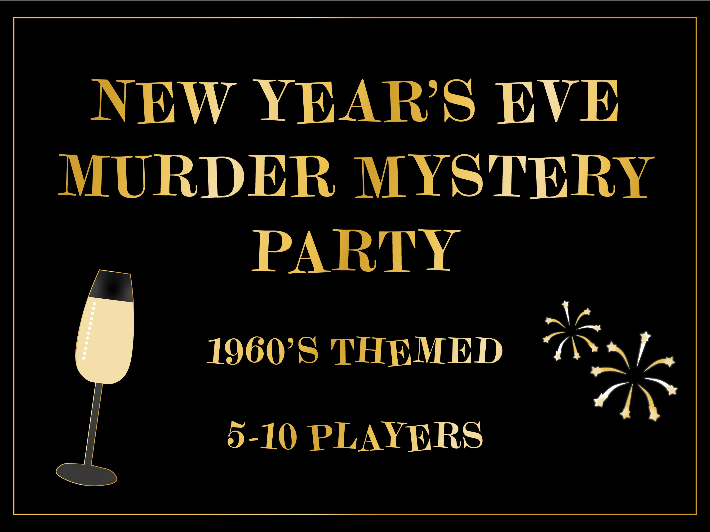 Murder Mystery Party: The Champagne Murder, for 8 Adult Players