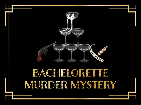 Bachelorette Party Murder Mystery Game - 1920's themed - Instant Download - 6-15 Players