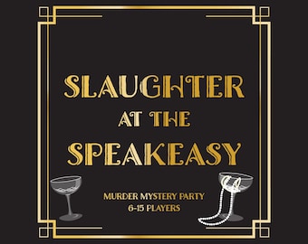 Murder Mystery Game | 6-15 characters | 1920s Speakeasy Theme |  Instant Download