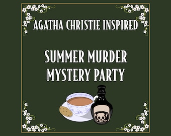 アガサ・クリスティ風 - 殺人ミステリーパーティーゲーム - 5～15人用 - リトル・サマートン殺人事件 - 印刷用PDFを即時ダウンロード