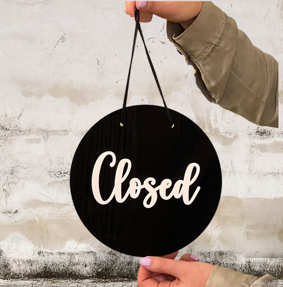 Open Closed Door Sign | Double Sided Open Sign | Double Sided Open ...