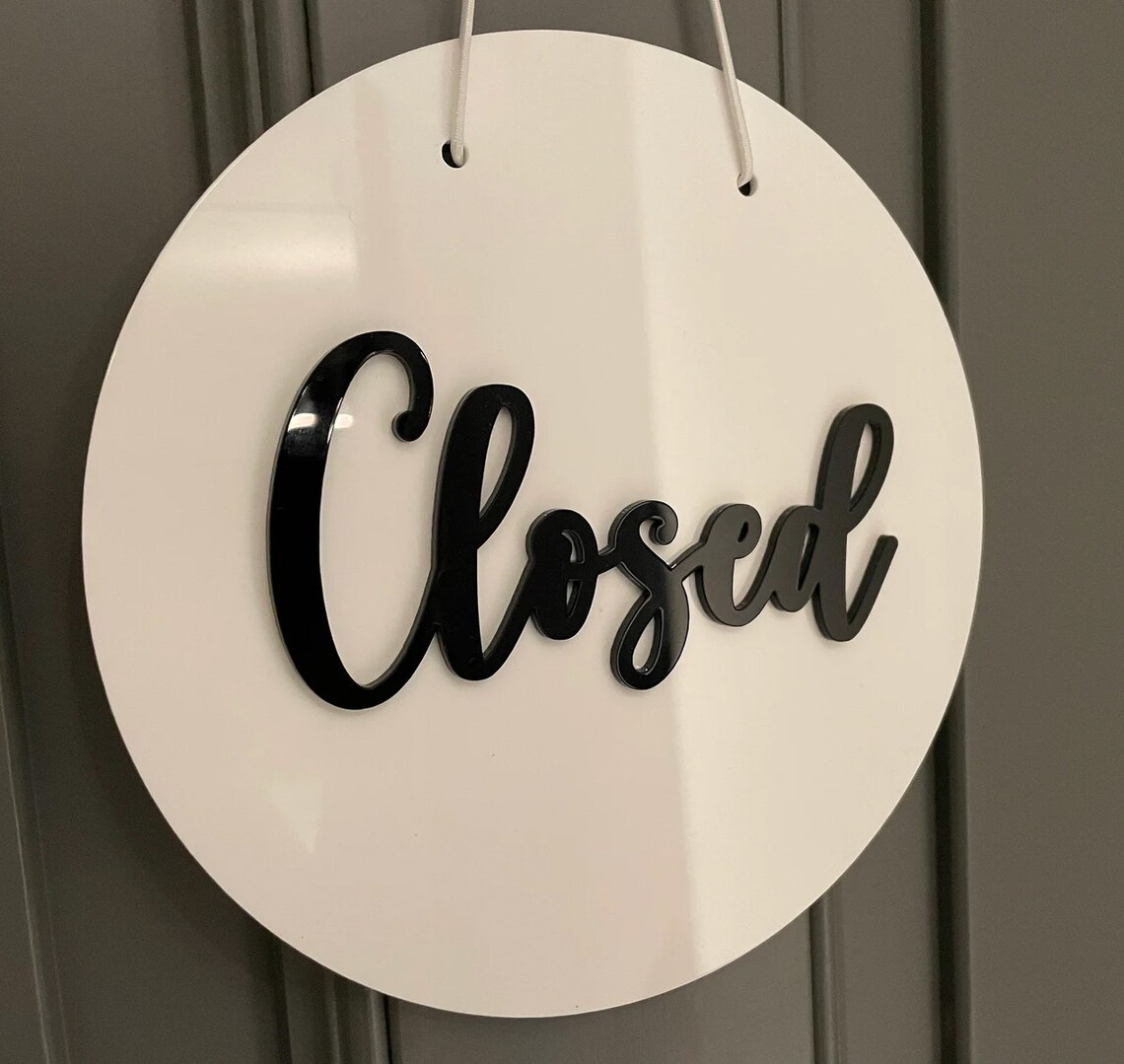 Open Closed Door Sign | Double Sided Open Sign | Double Sided Open ...
