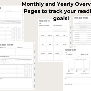 Digital Reading Journal, Book Journal, Digital Planner, Book Tracker ...