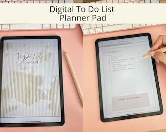 To Do List Digital Planner Pad by Allie Marie Digital, iPad Planner, Goodnotes, Notability, Task List, Digital Notebook