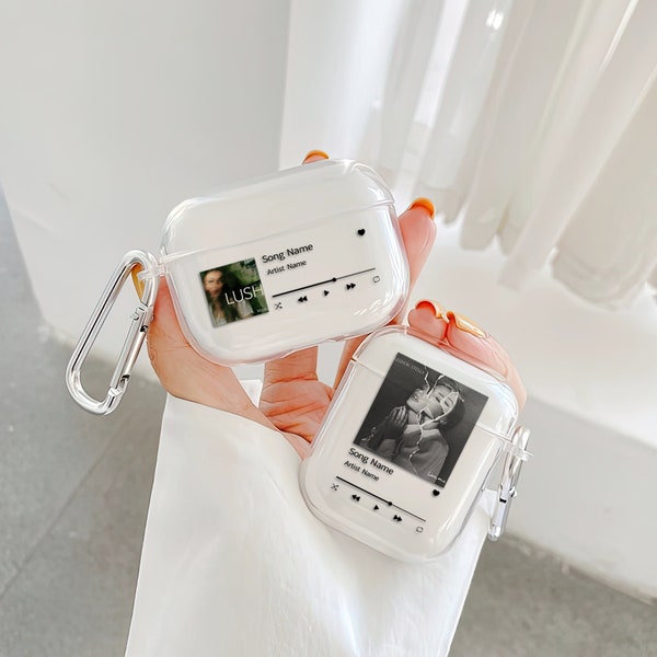 Music Plaque AirPods Case Custom Song Personalized Case for AirPods 1/2 Gen AirPods Pro AirPods 3 AirPods Pro 2