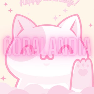 Buon compleanno/Buona giornata stampabile Poster/Cartolina - Arte motivazionale/morbidezza