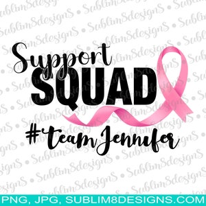 Personalised Support Squad PNG and JPG ONLY