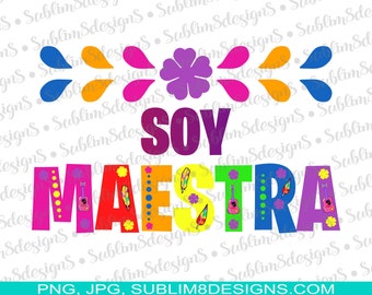 Soy Maestra PNG en JPG ALLEEN