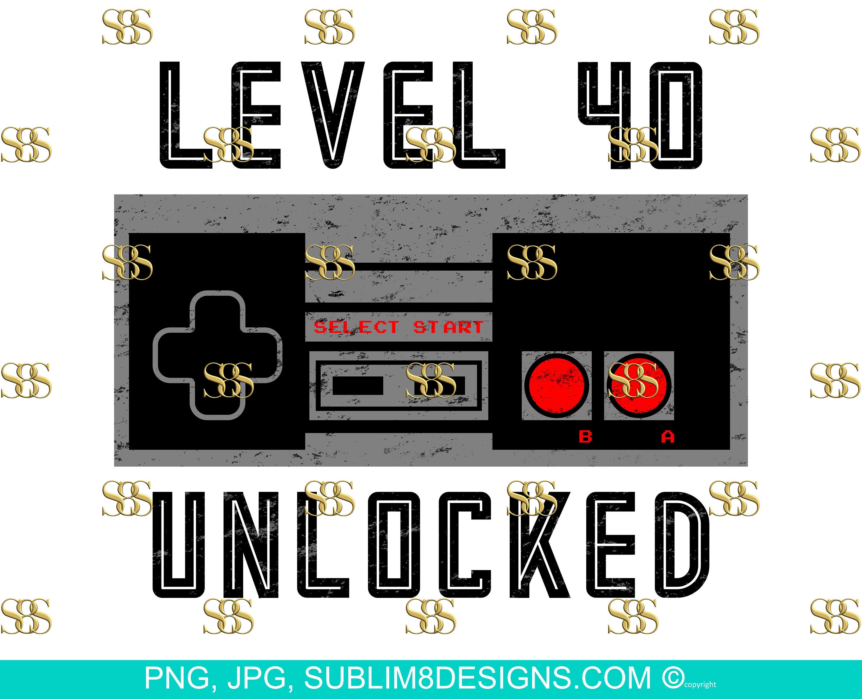 Level 40 Unlocked Gamer 40th Birthday Gift Greeting Card for Sale by  Alfalfalfa90