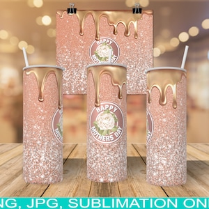 Happy Mothers Day 20oz Tumbler Design PNG and JPG