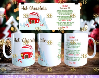 Your Special Christmas Elf Is Back | Christmas Elf Hot Chocolate | Elf Mug | 11oz Mug Sublimation Wrap Designs PNG and JPG ONLY