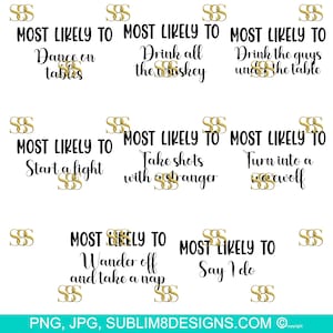 Most Likely To Say SVG and PNG ONLY