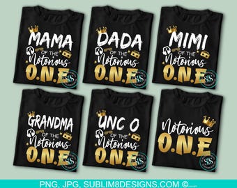 Bundle Of The Notorious One, Sublimation, DTF T-shirt Design PNG Only