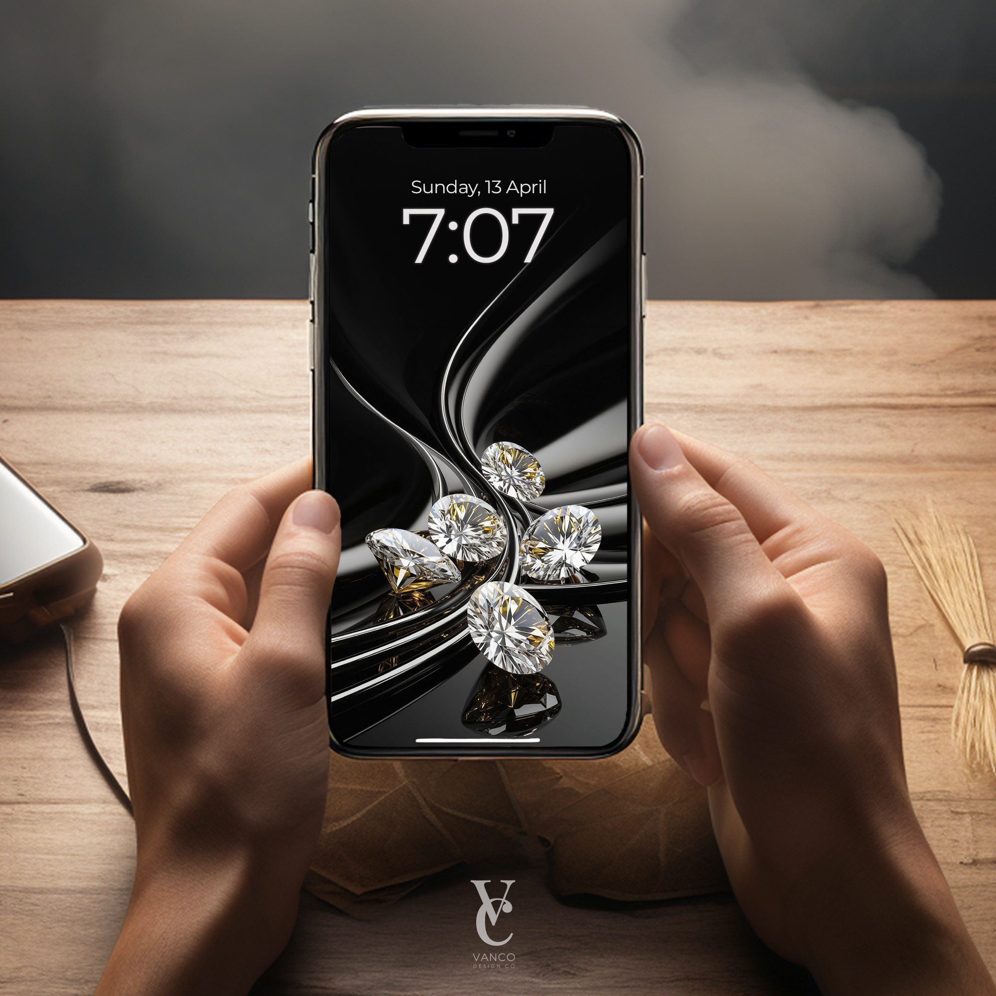 Rhinestone Apple Watch Face Wallpaper Luxury Sparkly Bling iPhone