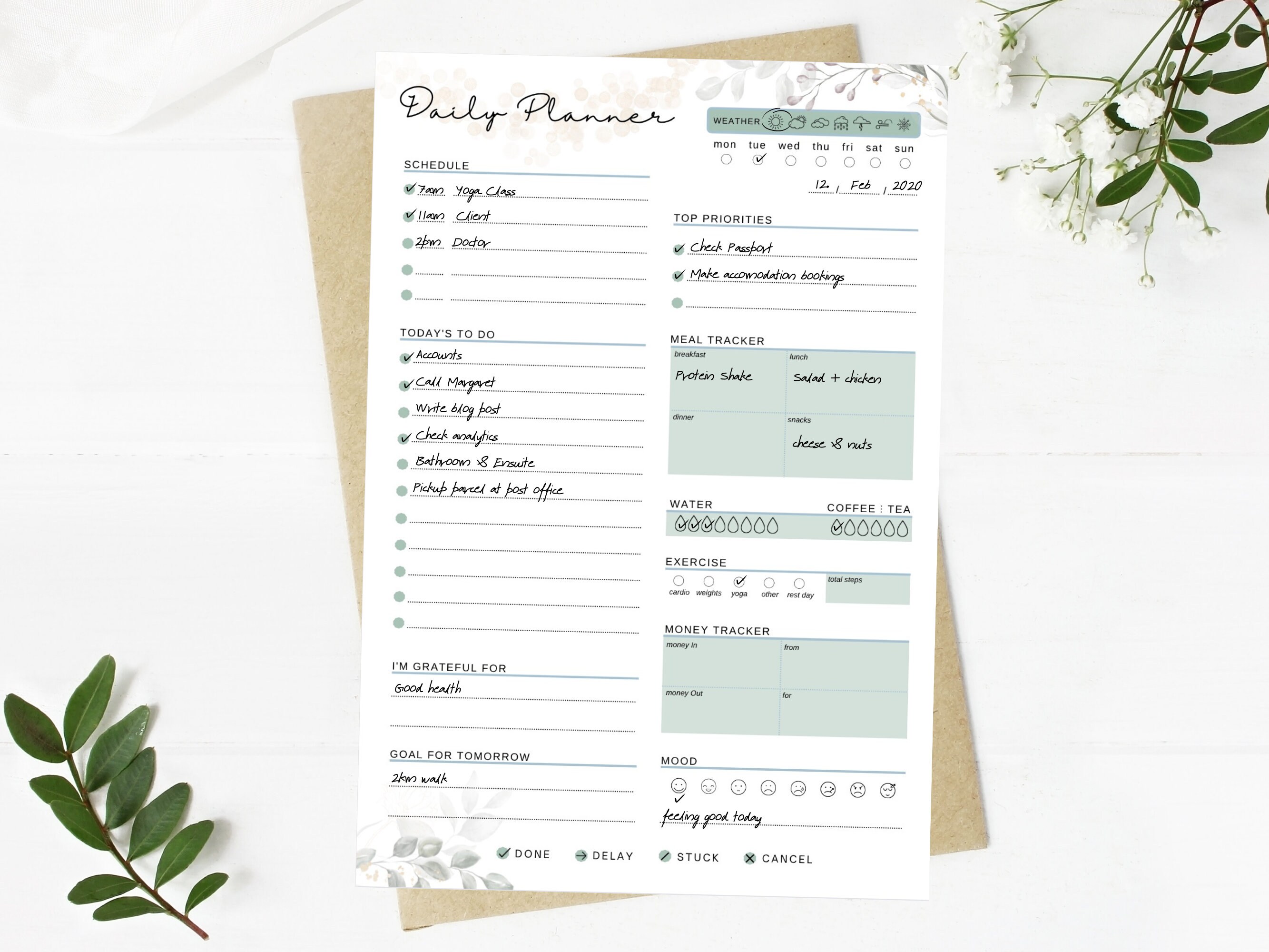 DAILY PLANNER to Do List Printable Planner Rituals & Routines, Personal ...