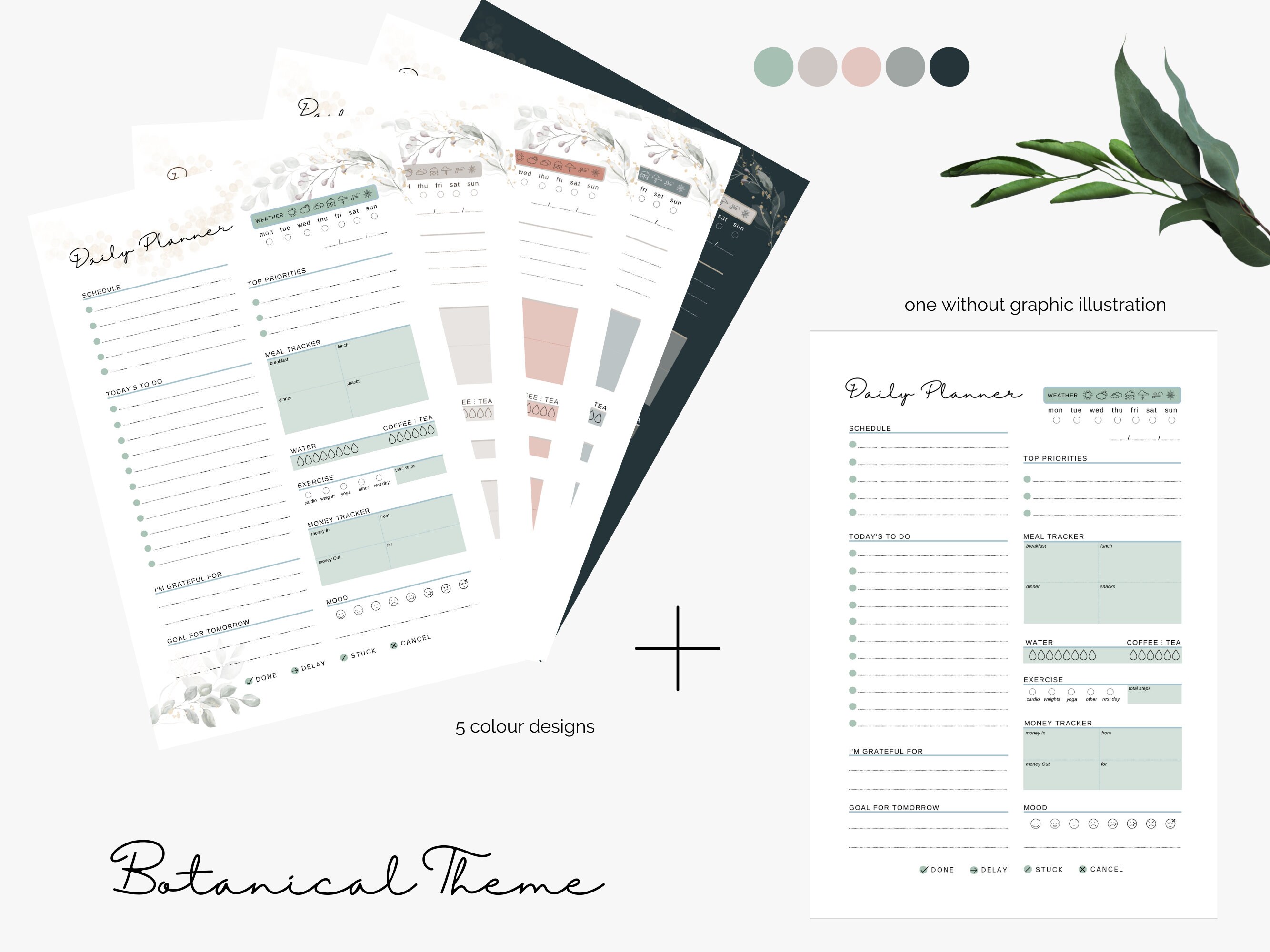 DAILY PLANNER to Do List Printable Planner Rituals & Routines, Personal ...