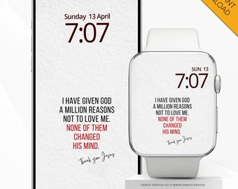 Gottes Liebe Apple Uhr iPhone Hintergrundbild, religiöse christliche Gott Bibel Vers Zitat Inspiration, erinnern Jesus Liebe Smartwatch Design Ästhetik