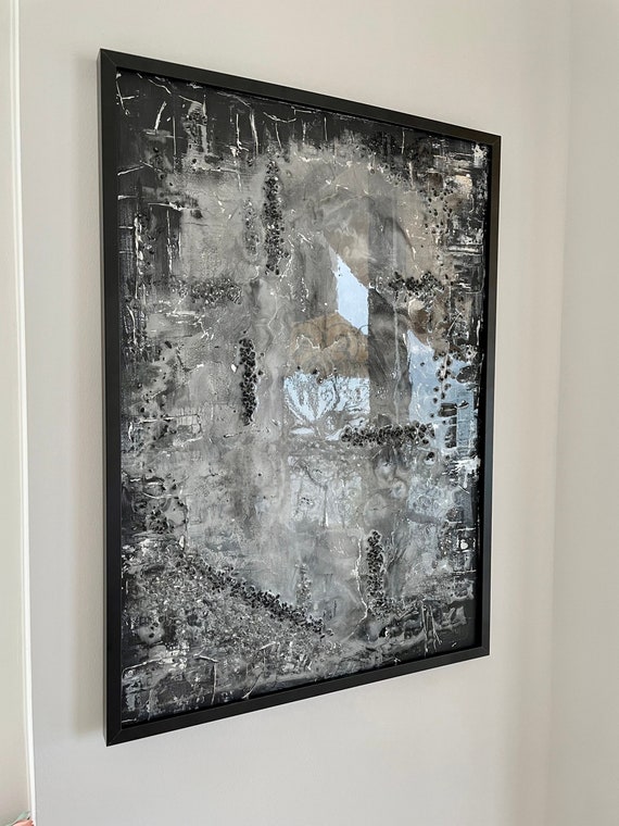 Abstract Wall Large Painting Resin Art Modern Original 3D Etsy