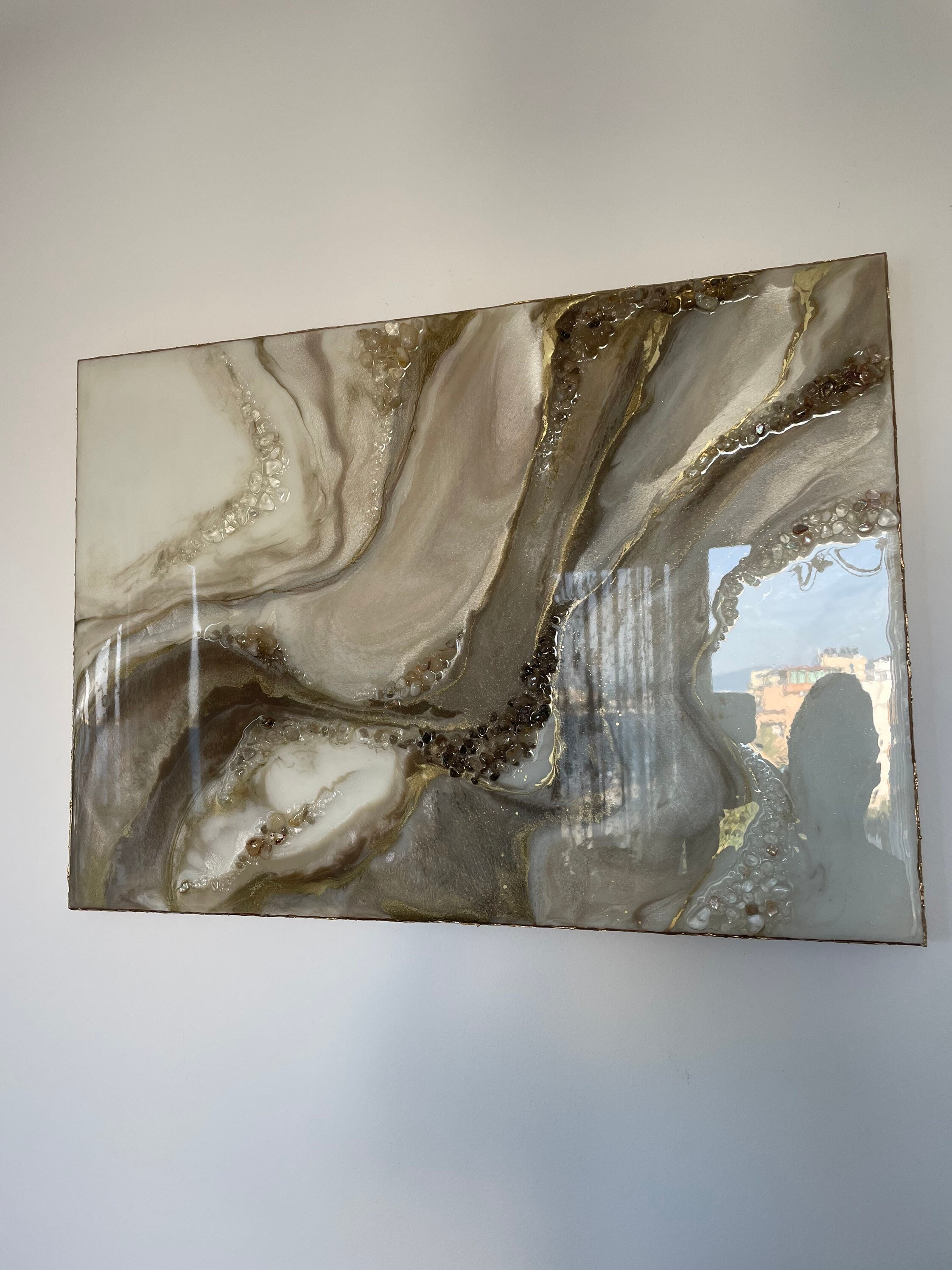 Abstract Wall Large Painting, Resin Art , Modern Original 3D Wall Art ...