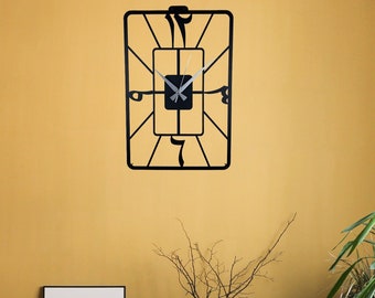 Metal Arabic Number Clock: Modern Islamic Wall Art