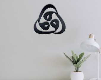 Metal Islamic Wall Art: Waw Calligraphy, Ramadan Decor