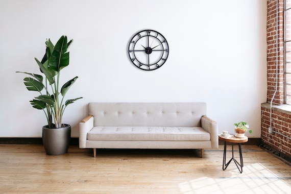 Metal Arabic Numeral Clock: Modern Islamic Wall Art