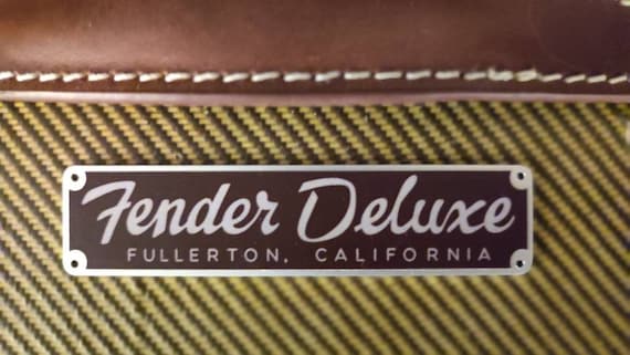 Fender Tweed Deluxe 5e3 Amp Logo Nameplate, Brown - Etsy