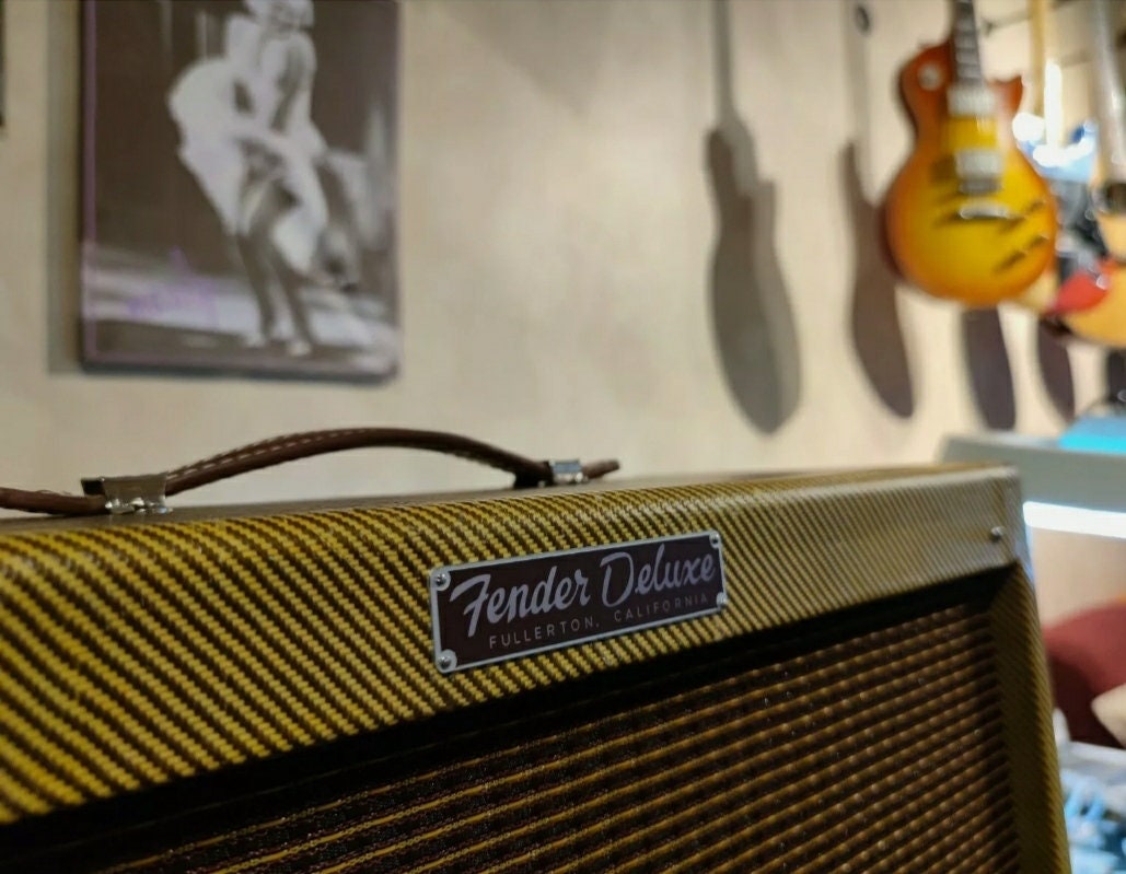 Fender Tweed Deluxe 5e3 Amp Logo Nameplate, Brown - Etsy