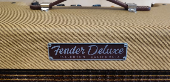 Fender Tweed Deluxe 5e3 Amp Logo Nameplate, Brown - Etsy