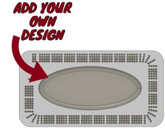 4 Track Cribbage Board CNC File: Personalized Game Board (Digital Download)