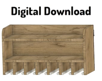 Drill Charging Station Build Plan: French Cleat Tool Holder (Digital Download)