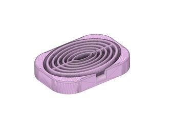 3D Printer Soap Dish File: Self Draining Bathroom Design (Digital Download)