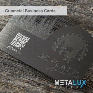 Metalux Gunmetal Business Cards | Membership Cards | VIP Cards | Gift Cards | Special Events | Stainless Steel