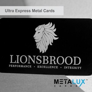 Série Perma-Etch Metalux de luxe en acier inoxydable | Cartes de membre | Cartes de visite gravées | Cartes VIP | Cartes-cadeaux | Événements spéciaux