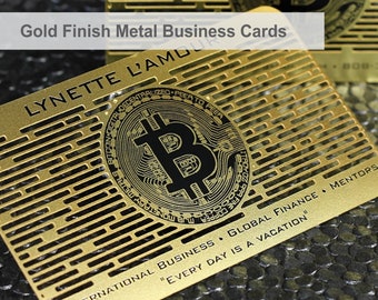 Metalux Gold Finish Metal Business Cards | Membership Cards | VIP Cards | Special Events | Stainless Steel