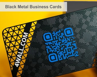 Metalux Black Metal Business Cards | Membership Cards | VIP Cards | Special Events | Stainless Steel