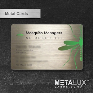 Custom Printed Metal Cards | Credit Card Sized | Aluminum for Membership Cards, Business Cards and Invitations | AluSeries