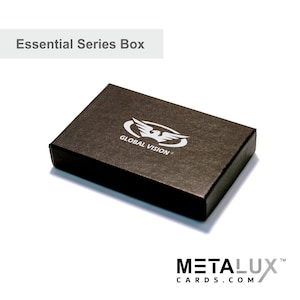 Geschenkkartenbox Essential Series - Für unsere High-End-Metallkarten sowie für jede Kreditkarten- oder Geschenkkartengröße - Individuell bedruckte Box