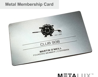 Deluxe Stainless Steel Perma-Etch Metalux Series | Membership Cards | Engraved Business Cards | VIP Cards | Gift Cards | Quick Turnaround