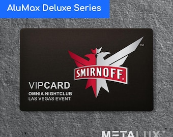 Custom Printed Anodized Aluminum Metal Cards | Business, VIP, Membership | THICK 0.8mm AluMax Series