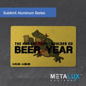 Custom Sublimation Metal Cards | Credit Card Sized | Aluminum for Membership Cards, Business Cards and Invitations | SublimX
