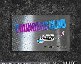 Custom Stainless Steel Membership Cards | VIP Cards | Gift Cards | Luxury Metal Cards