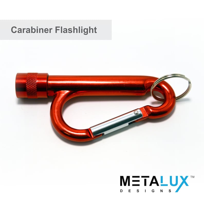 Custom Engraved Carabiner Flashlight Multi Tool Keychain Torch Light Etsy